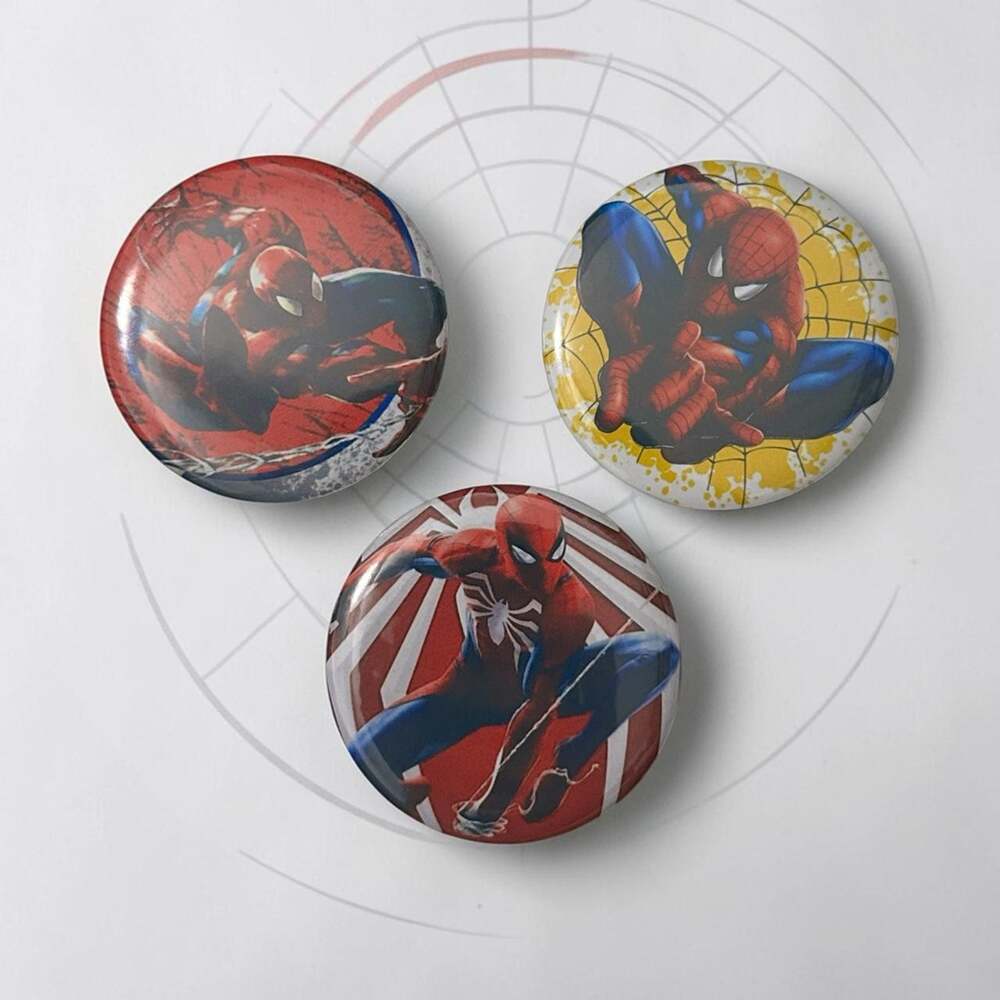 Spider man 3 button set red